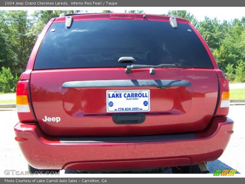 Inferno Red Pearl / Taupe 2004 Jeep Grand Cherokee Laredo