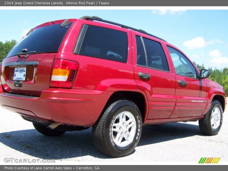 Inferno Red Pearl / Taupe 2004 Jeep Grand Cherokee Laredo