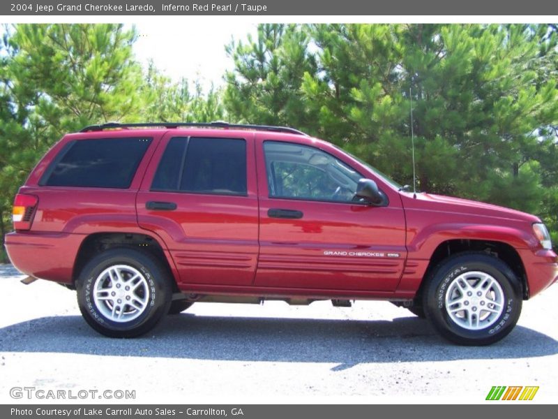 Inferno Red Pearl / Taupe 2004 Jeep Grand Cherokee Laredo