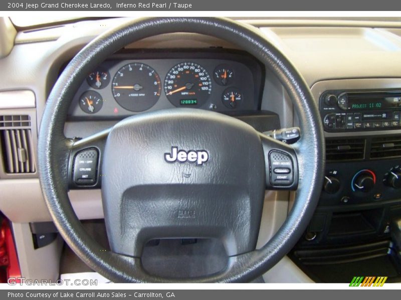 Inferno Red Pearl / Taupe 2004 Jeep Grand Cherokee Laredo