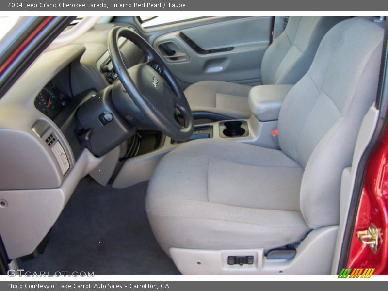 Inferno Red Pearl / Taupe 2004 Jeep Grand Cherokee Laredo