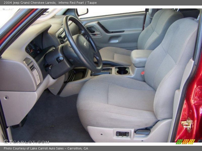 Inferno Red Pearl / Taupe 2004 Jeep Grand Cherokee Laredo