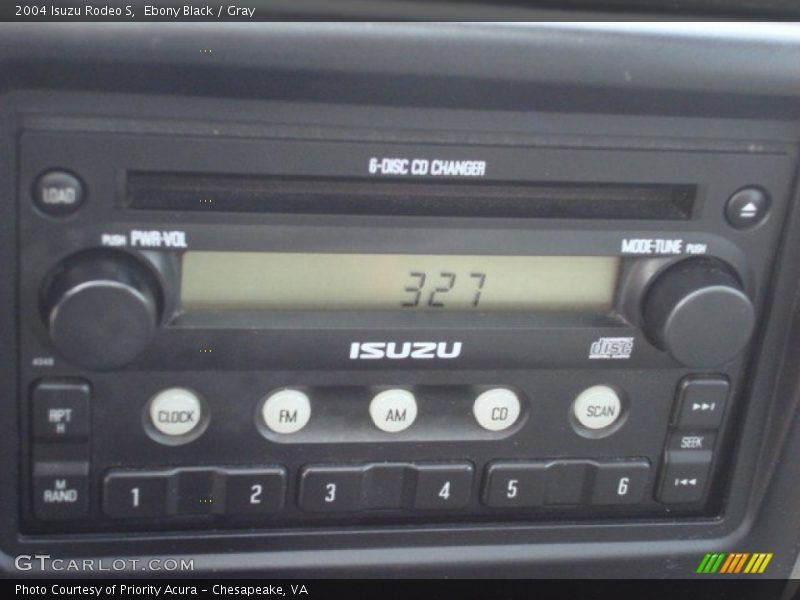 Ebony Black / Gray 2004 Isuzu Rodeo S