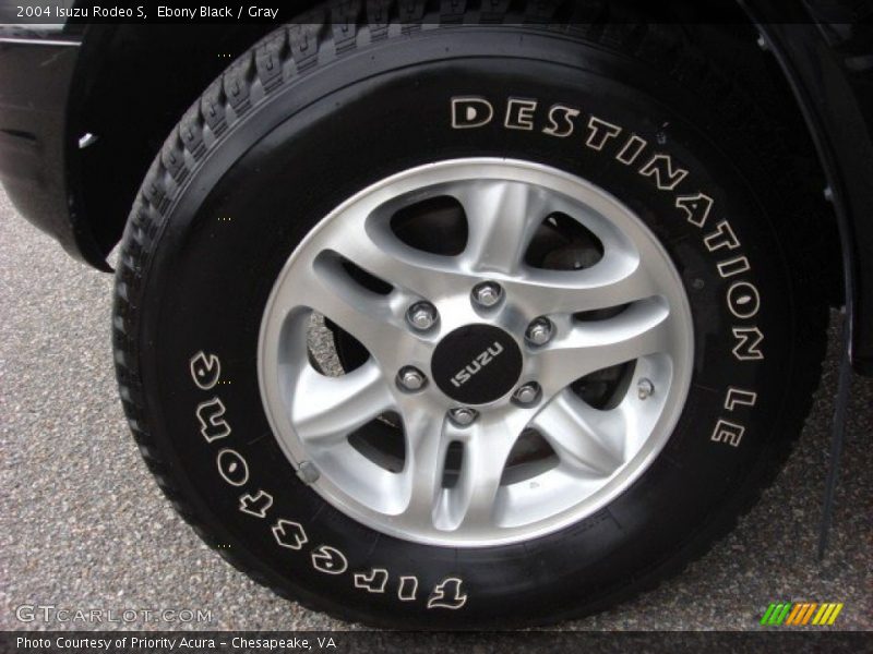 Ebony Black / Gray 2004 Isuzu Rodeo S