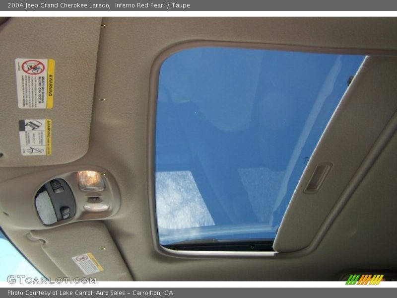 Inferno Red Pearl / Taupe 2004 Jeep Grand Cherokee Laredo