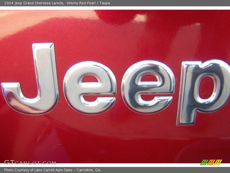 Inferno Red Pearl / Taupe 2004 Jeep Grand Cherokee Laredo