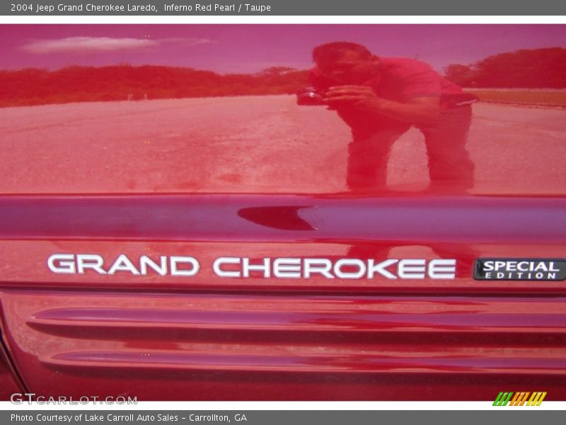 Inferno Red Pearl / Taupe 2004 Jeep Grand Cherokee Laredo