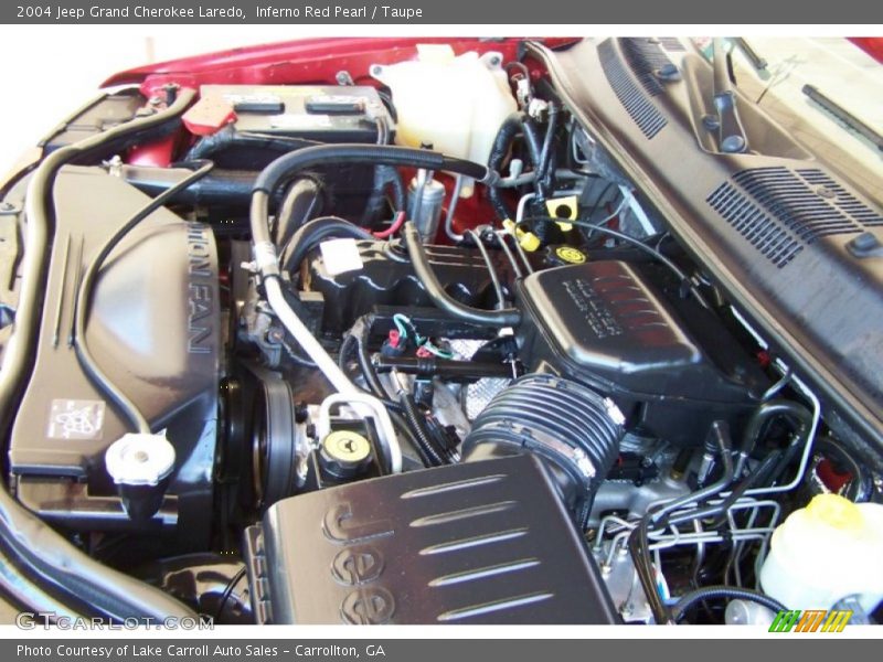 Inferno Red Pearl / Taupe 2004 Jeep Grand Cherokee Laredo