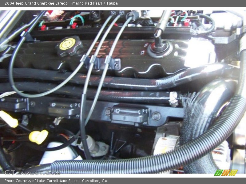 Inferno Red Pearl / Taupe 2004 Jeep Grand Cherokee Laredo