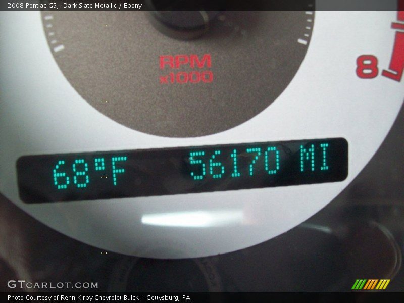 Dark Slate Metallic / Ebony 2008 Pontiac G5