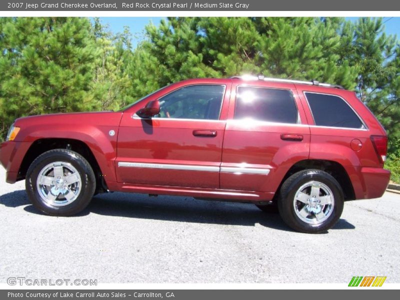 Red Rock Crystal Pearl / Medium Slate Gray 2007 Jeep Grand Cherokee Overland