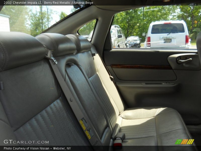 Berry Red Metallic / Neutral Beige 2003 Chevrolet Impala LS