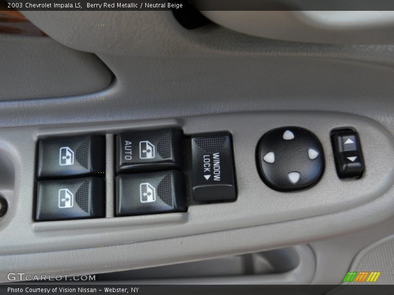 Berry Red Metallic / Neutral Beige 2003 Chevrolet Impala LS