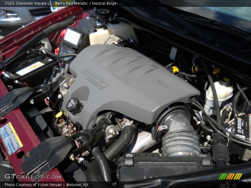 Berry Red Metallic / Neutral Beige 2003 Chevrolet Impala LS