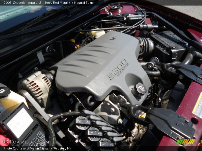 Berry Red Metallic / Neutral Beige 2003 Chevrolet Impala LS