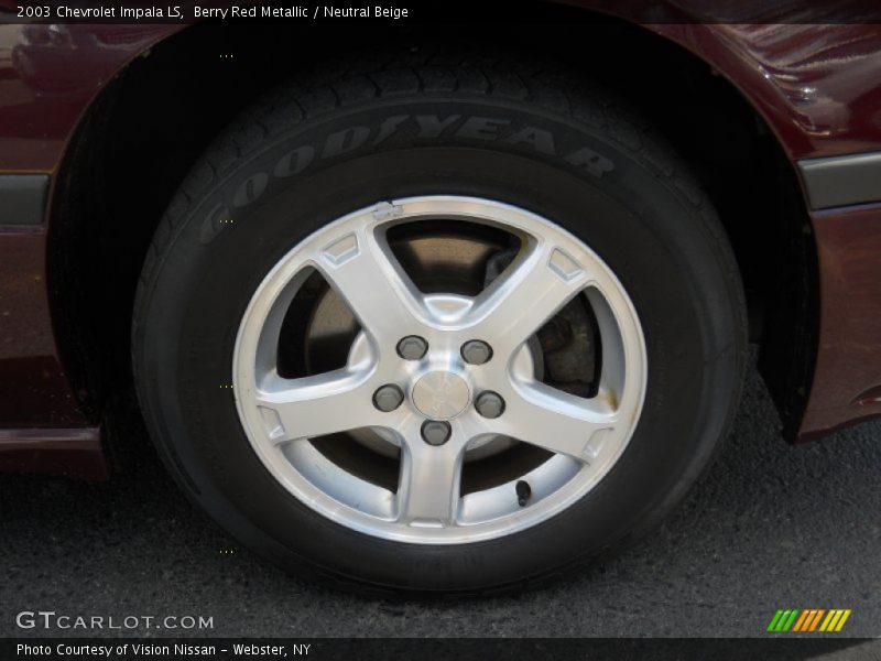Berry Red Metallic / Neutral Beige 2003 Chevrolet Impala LS