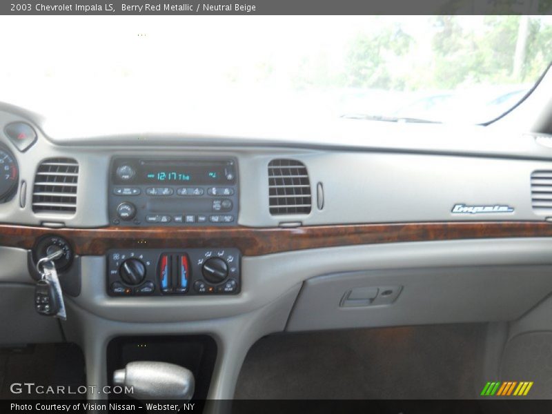 Berry Red Metallic / Neutral Beige 2003 Chevrolet Impala LS