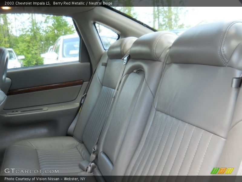 Berry Red Metallic / Neutral Beige 2003 Chevrolet Impala LS