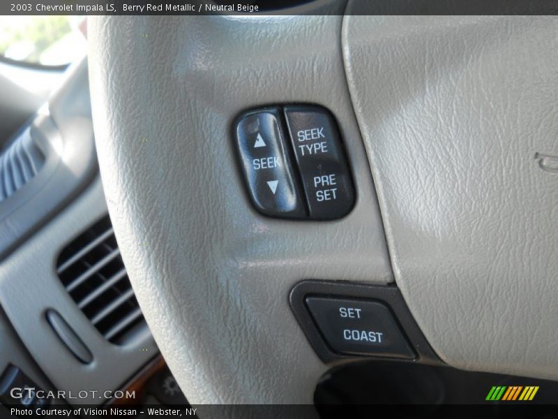 Berry Red Metallic / Neutral Beige 2003 Chevrolet Impala LS