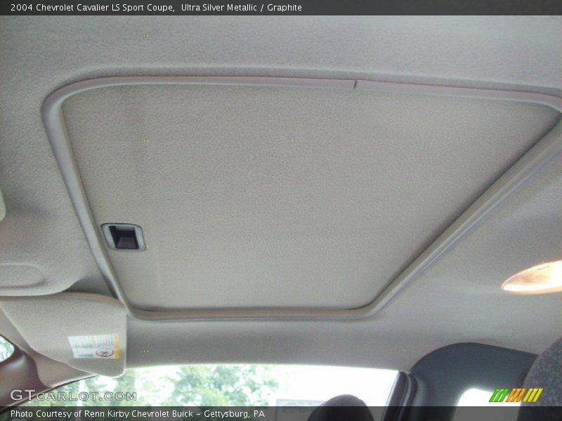 Sunroof of 2004 Cavalier LS Sport Coupe