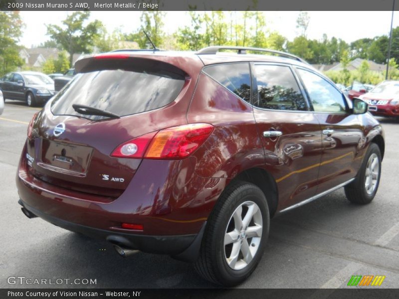 Merlot Metallic / Beige 2009 Nissan Murano S AWD