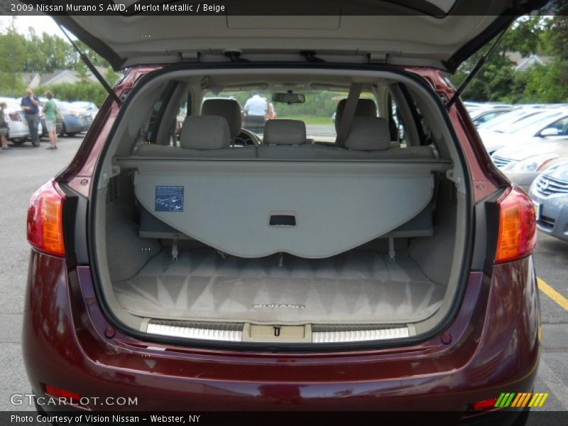 Merlot Metallic / Beige 2009 Nissan Murano S AWD