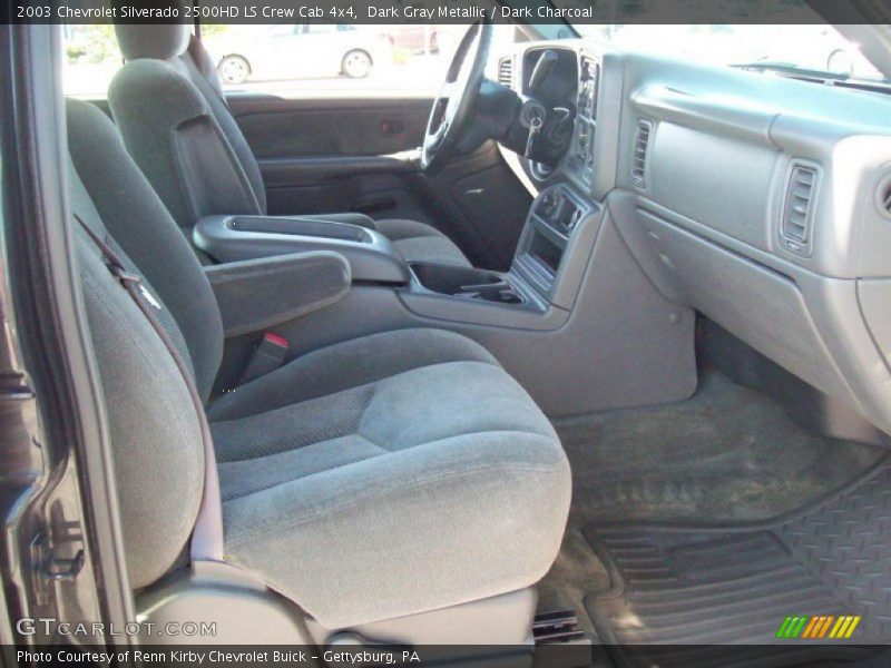 Dark Gray Metallic / Dark Charcoal 2003 Chevrolet Silverado 2500HD LS Crew Cab 4x4