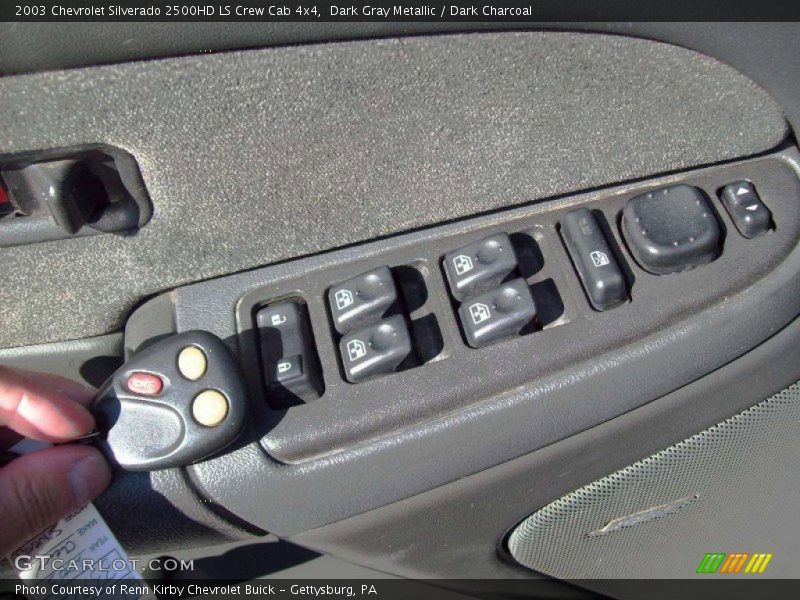 Dark Gray Metallic / Dark Charcoal 2003 Chevrolet Silverado 2500HD LS Crew Cab 4x4