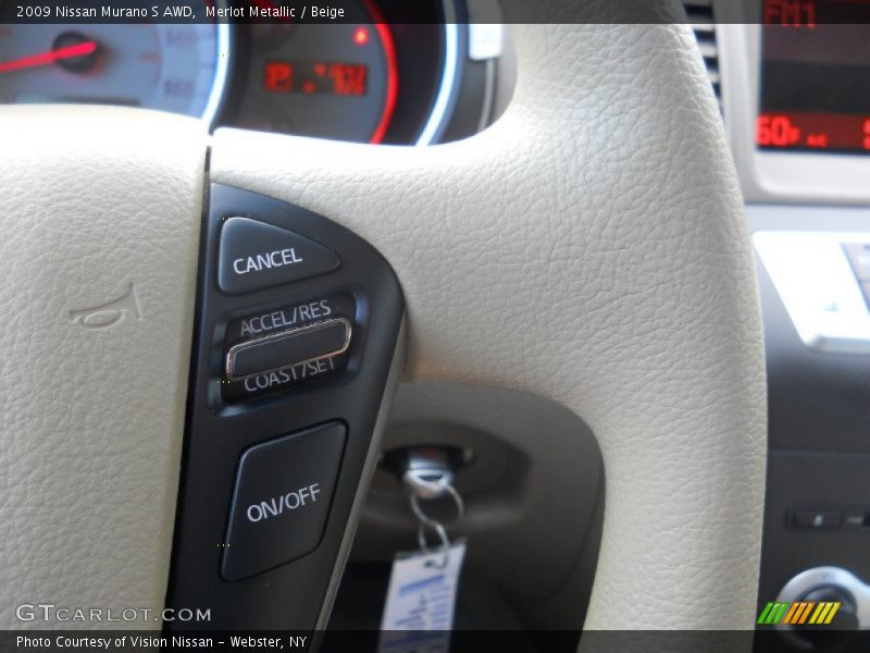Merlot Metallic / Beige 2009 Nissan Murano S AWD