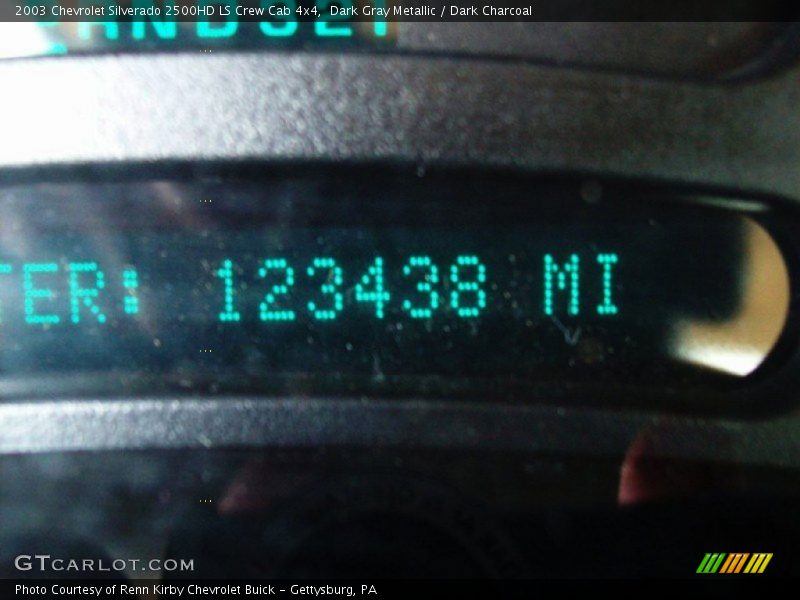 Dark Gray Metallic / Dark Charcoal 2003 Chevrolet Silverado 2500HD LS Crew Cab 4x4