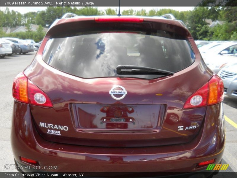 Merlot Metallic / Beige 2009 Nissan Murano S AWD
