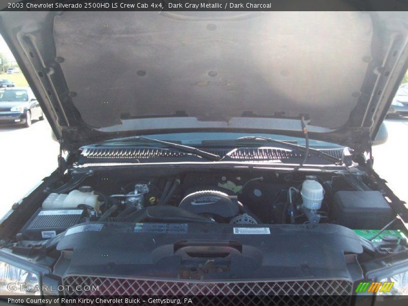 Dark Gray Metallic / Dark Charcoal 2003 Chevrolet Silverado 2500HD LS Crew Cab 4x4