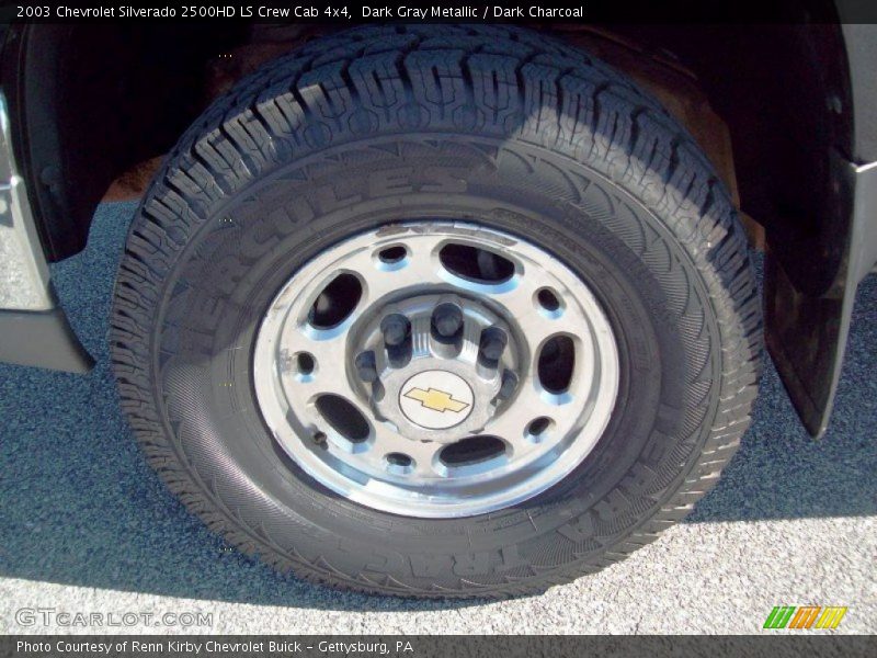 Dark Gray Metallic / Dark Charcoal 2003 Chevrolet Silverado 2500HD LS Crew Cab 4x4