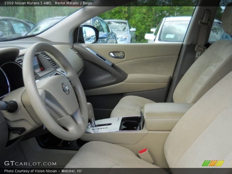 Merlot Metallic / Beige 2009 Nissan Murano S AWD