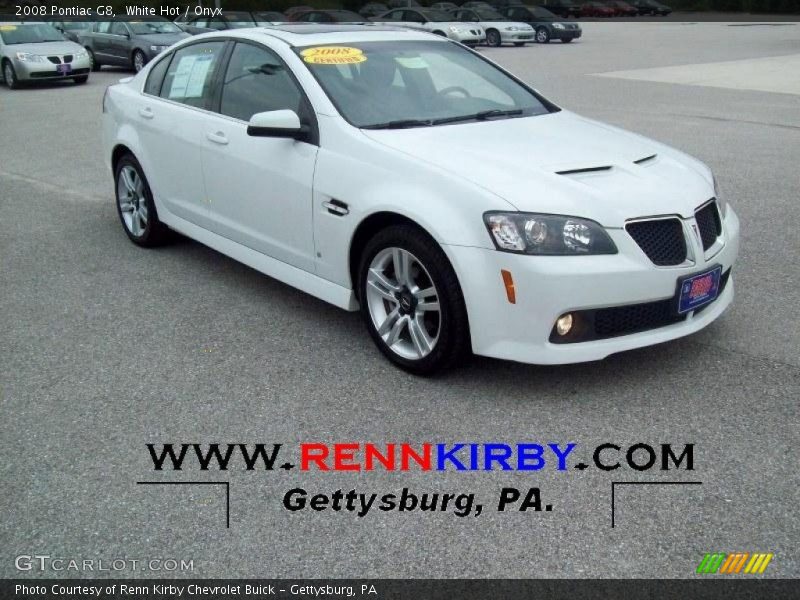 White Hot / Onyx 2008 Pontiac G8