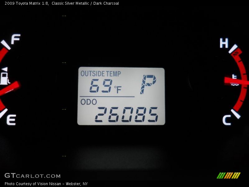 Classic Silver Metallic / Dark Charcoal 2009 Toyota Matrix 1.8