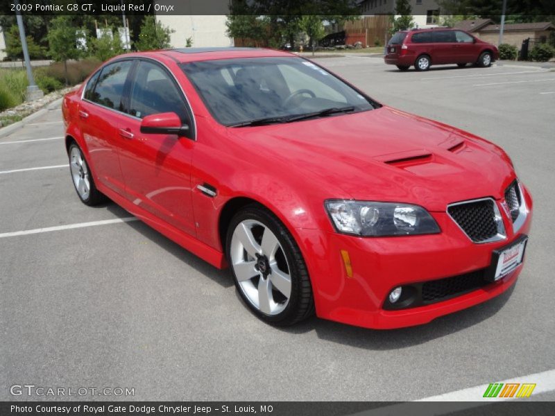 Liquid Red / Onyx 2009 Pontiac G8 GT