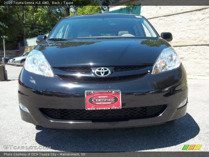 Black / Taupe 2008 Toyota Sienna XLE AWD
