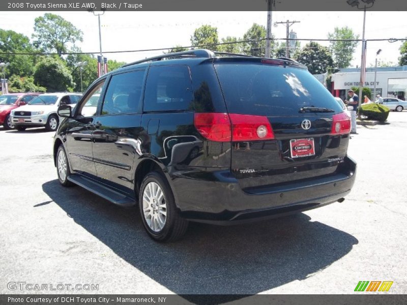 Black / Taupe 2008 Toyota Sienna XLE AWD