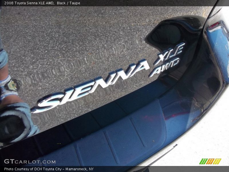 Black / Taupe 2008 Toyota Sienna XLE AWD
