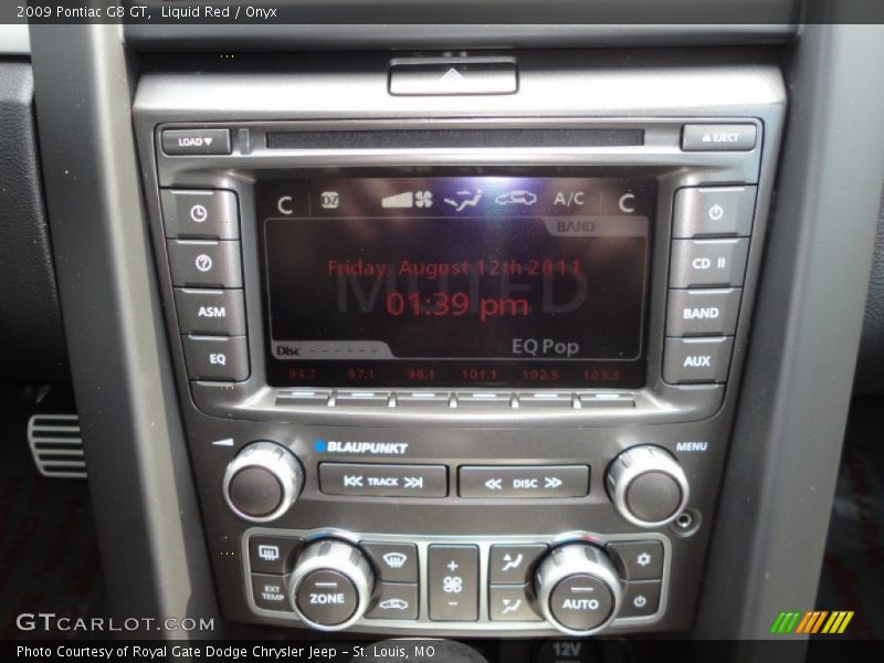 Liquid Red / Onyx 2009 Pontiac G8 GT