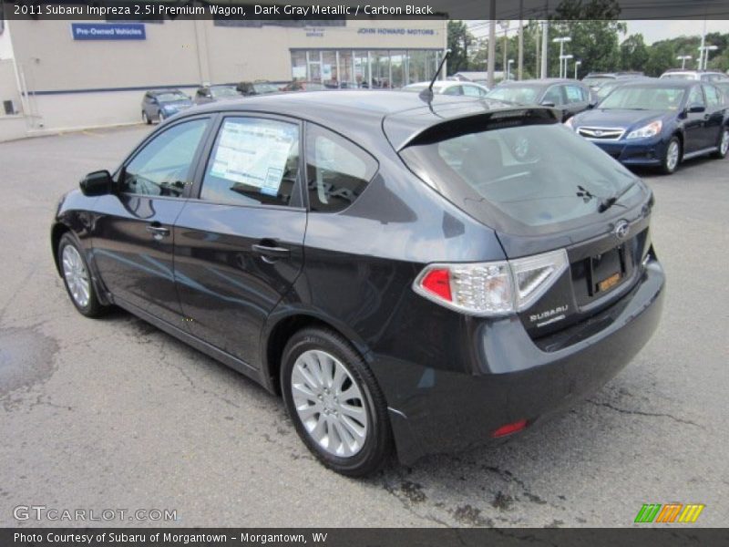 Dark Gray Metallic / Carbon Black 2011 Subaru Impreza 2.5i Premium Wagon