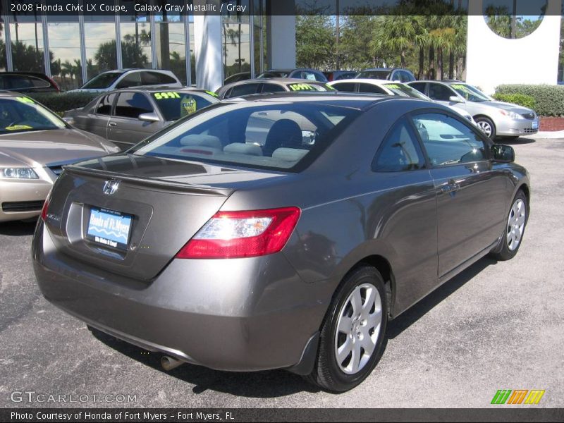 Galaxy Gray Metallic / Gray 2008 Honda Civic LX Coupe