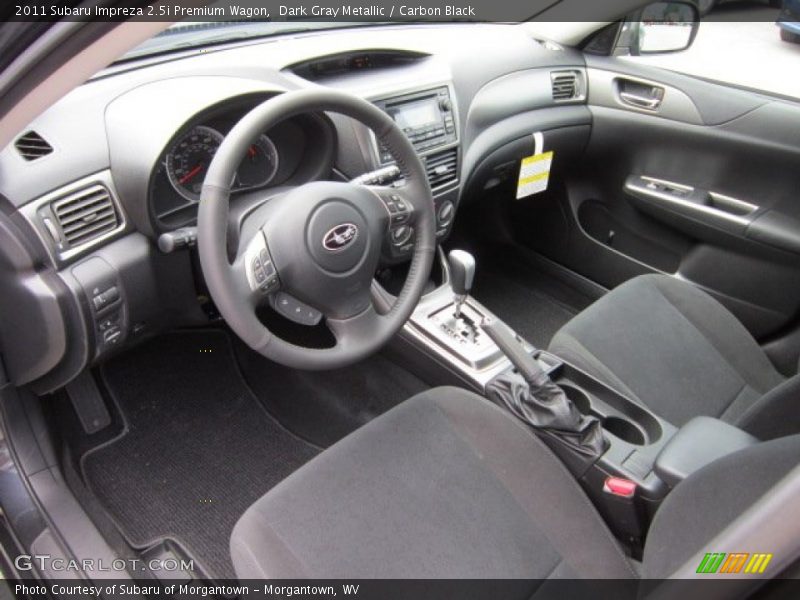  2011 Impreza 2.5i Premium Wagon Carbon Black Interior