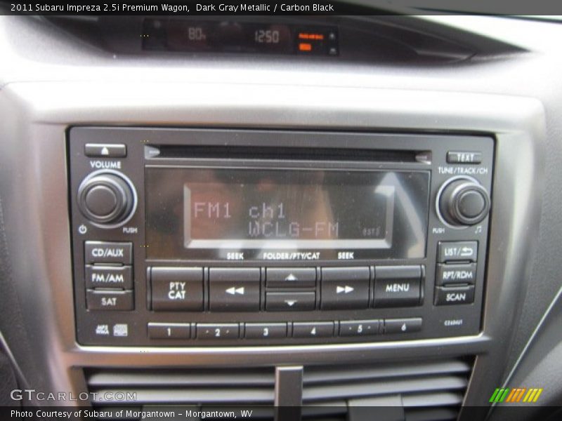Dark Gray Metallic / Carbon Black 2011 Subaru Impreza 2.5i Premium Wagon