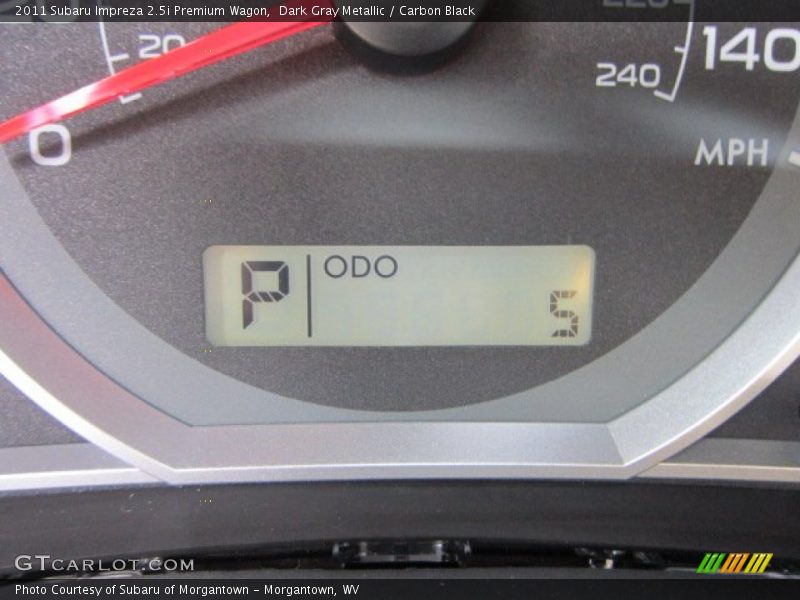 Dark Gray Metallic / Carbon Black 2011 Subaru Impreza 2.5i Premium Wagon