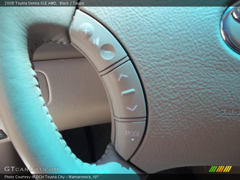 Black / Taupe 2008 Toyota Sienna XLE AWD