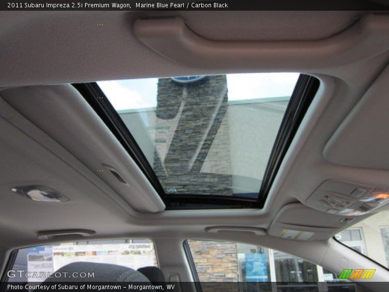 Marine Blue Pearl / Carbon Black 2011 Subaru Impreza 2.5i Premium Wagon