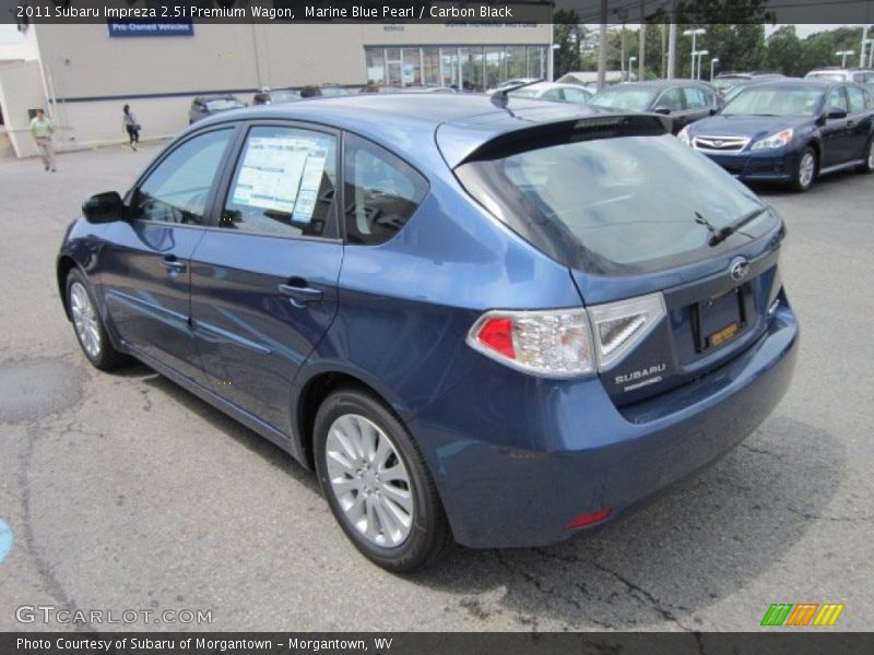 Marine Blue Pearl / Carbon Black 2011 Subaru Impreza 2.5i Premium Wagon