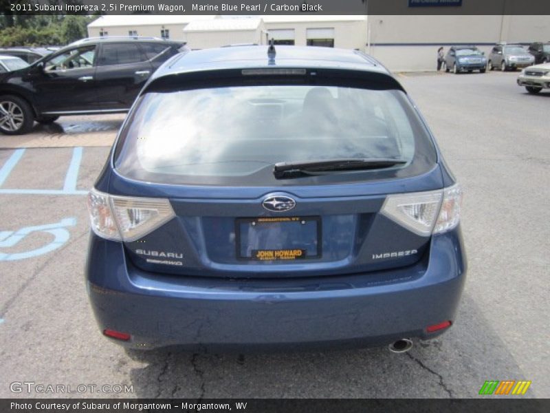 Marine Blue Pearl / Carbon Black 2011 Subaru Impreza 2.5i Premium Wagon